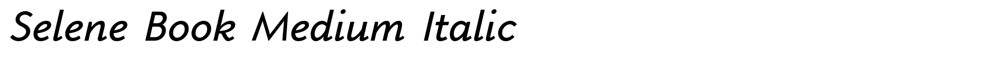 Selene Book Medium Italic image